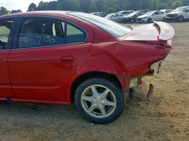 1G3NL52EX3C150624 - 2003 OLDSMOBILE ALERO GL RED photo 9