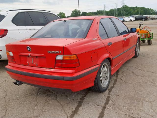 WBACD432XWAV60372 - 1998 BMW 328 I AUTO RED photo 4