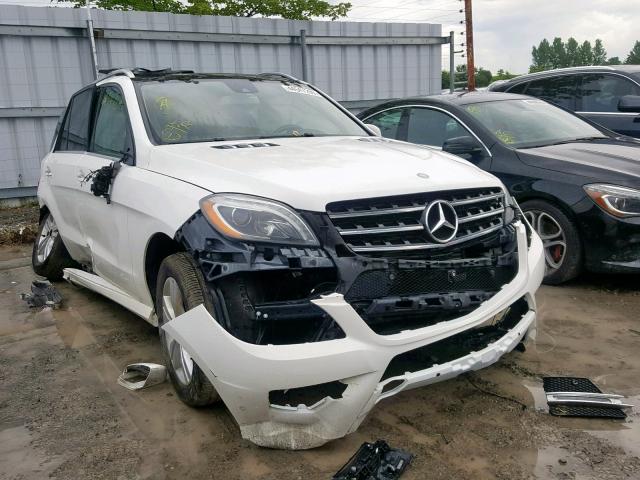 4JGDA2EB4EA283522 - 2014 MERCEDES-BENZ ML 350 BLU WHITE photo 1