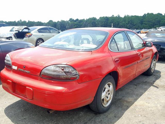 1G2WJ52M8XF233706 - 1999 PONTIAC GRAND PRIX RED photo 4