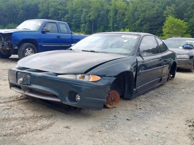 1G2WP12K1XF288293 - 1999 PONTIAC GRAND PRIX GREEN photo 2