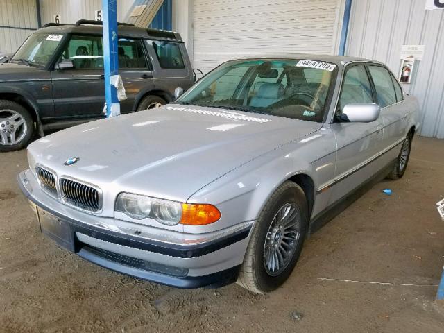 WBAGJ0345YDD73615 - 2000 BMW 750 IL SILVER photo 2