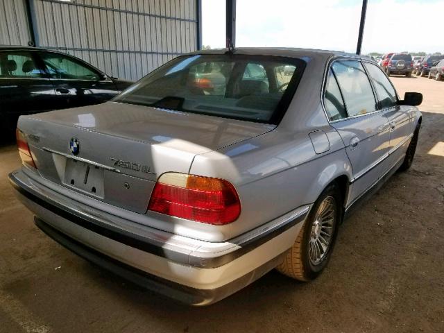 WBAGJ0345YDD73615 - 2000 BMW 750 IL SILVER photo 4