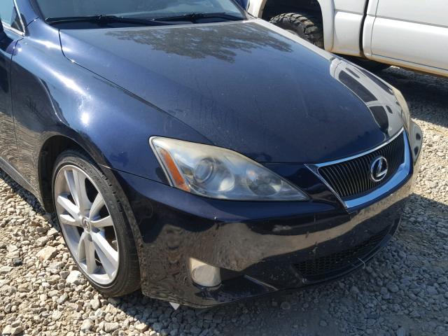 JTHBK262272056879 - 2007 LEXUS IS 250 BLUE photo 9