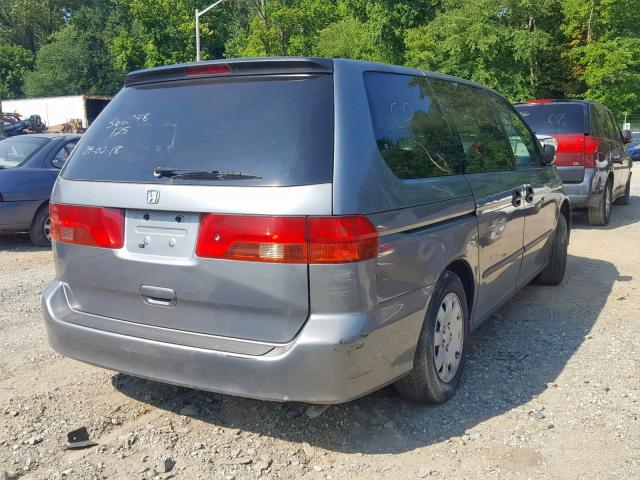 2HKRL1858YH553286 - 2000 HONDA ODYSSEY LX GRAY photo 4