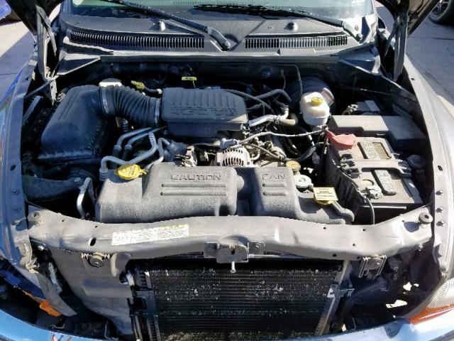 1D7HL48NX4S500488 - 2004 DODGE DAKOTA QUA GRAY photo 7