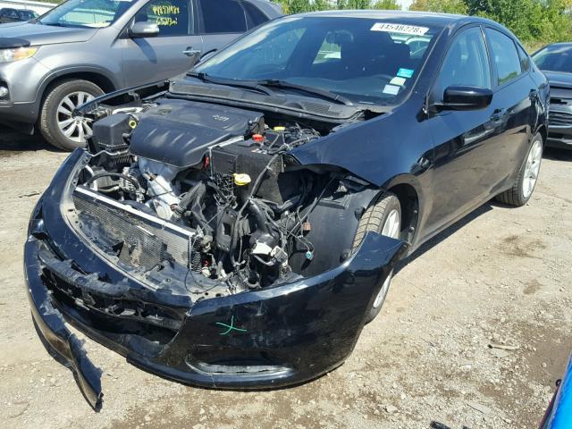 1C3CDFBA2DD261305 - 2013 DODGE DART SXT BLACK photo 2