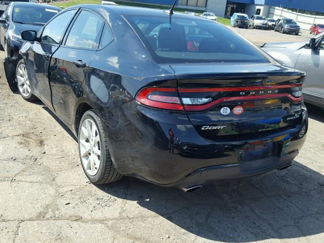 1C3CDFBA2DD261305 - 2013 DODGE DART SXT BLACK photo 3