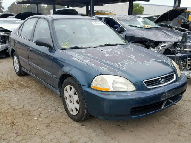 JHMEJ6620WS007315 - 1998 HONDA CIVIC DX GREEN photo 1