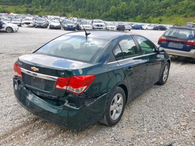 1G1PC5SB3E7479927 - 2014 CHEVROLET CRUZE LT GREEN photo 4