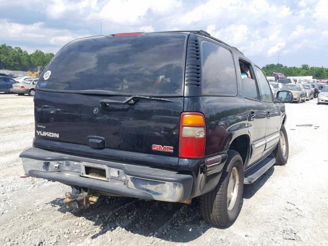 1GKEC13T21J192255 - 2001 GMC YUKON BLACK photo 4