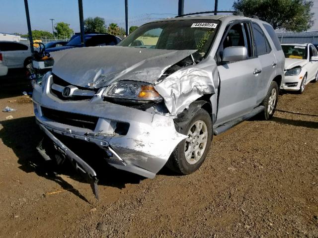 2HNYD18936H520496 - 2006 ACURA MDX TOURIN SILVER photo 2