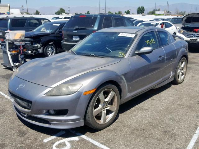 JM1FE17N040138548 - 2004 MAZDA RX8 GRAY photo 2