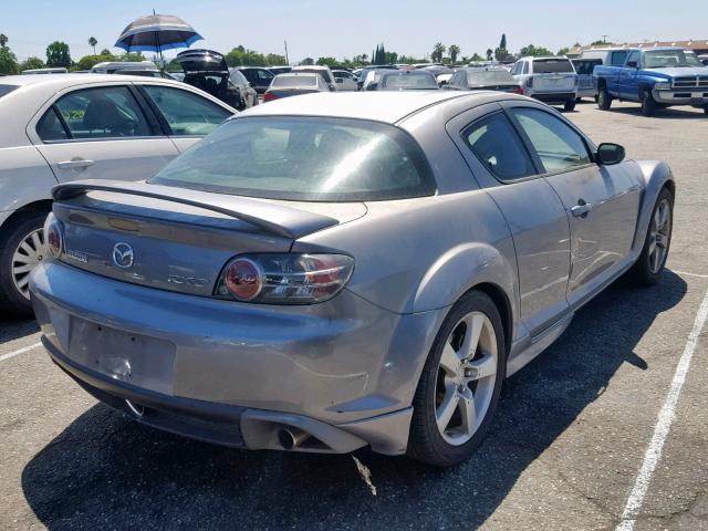 JM1FE17N040138548 - 2004 MAZDA RX8 GRAY photo 4