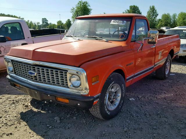 CCE242Z123574 - 1972 CHEVROLET C20 ORANGE photo 2