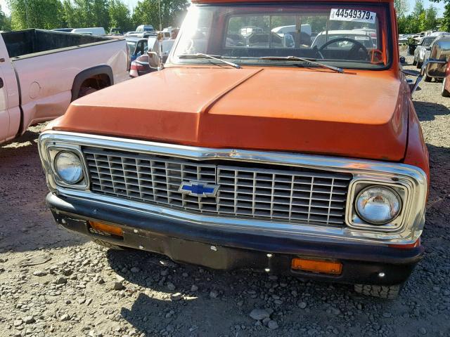 CCE242Z123574 - 1972 CHEVROLET C20 ORANGE photo 9