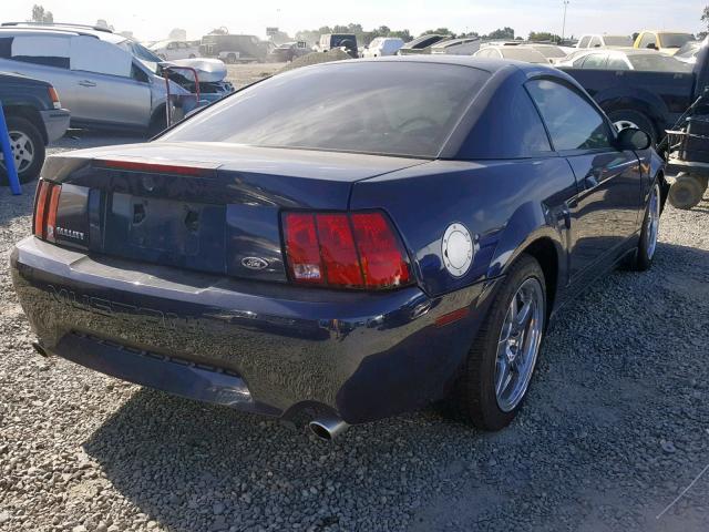 1FAFP42X41F250644 - 2001 FORD MUSTANG GT BLUE photo 4