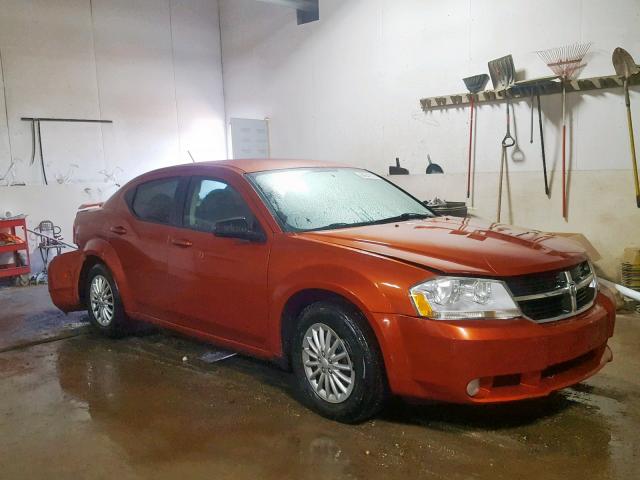 1B3LC56R28N105033 - 2008 DODGE AVENGER SX ORANGE photo 1