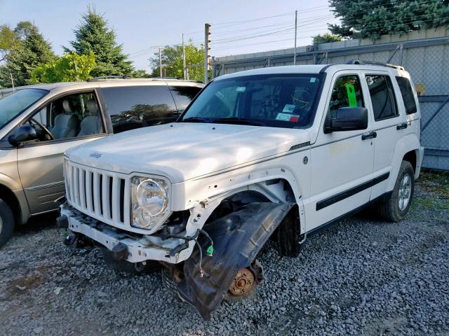 1C4PJMAK8CW184415 - 2012 JEEP LIBERTY SP WHITE photo 2