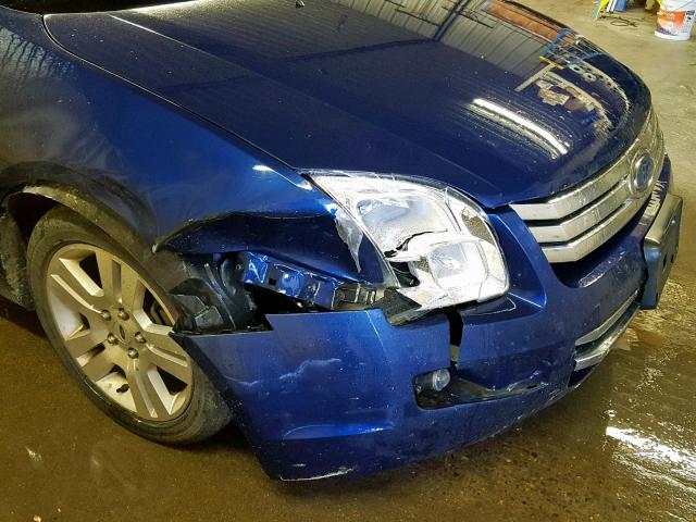 3FAHP08146R237195 - 2006 FORD FUSION SEL BLUE photo 9