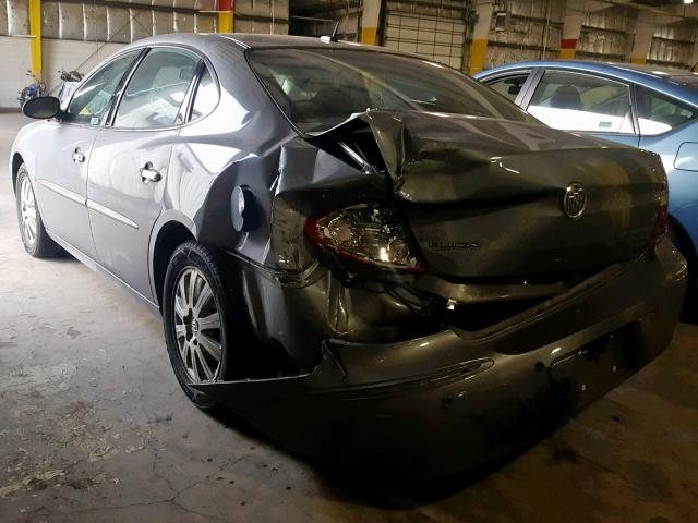 2G4WD582391158573 - 2009 BUICK LACROSSE C GRAY photo 3