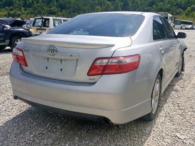 4T1BE46K07U669846 - 2007 TOYOTA CAMRY NEW SILVER photo 4