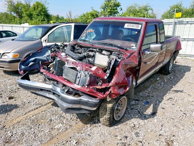 1FTCR15X7NPA21909 - 1992 FORD RANGER SUP BURGUNDY photo 2