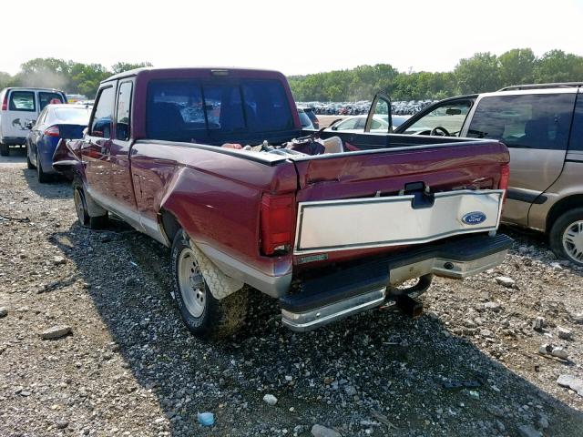 1FTCR15X7NPA21909 - 1992 FORD RANGER SUP BURGUNDY photo 3