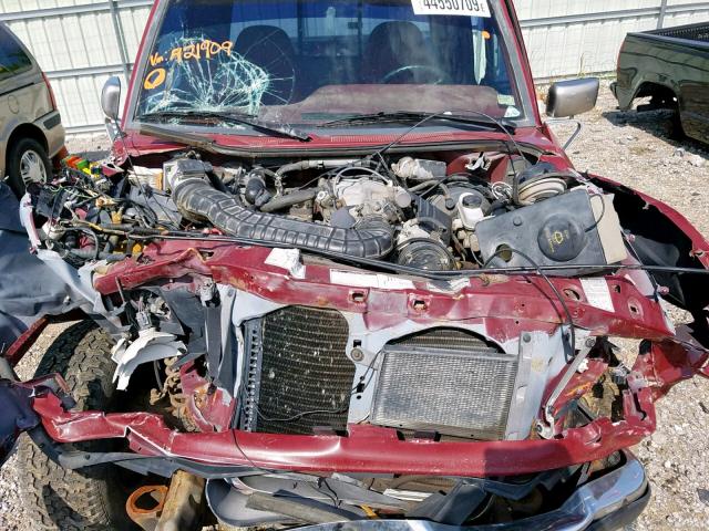 1FTCR15X7NPA21909 - 1992 FORD RANGER SUP BURGUNDY photo 7