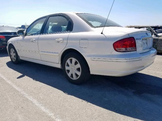 KMHWF25S93A782971 - 2003 HYUNDAI SONATA GL WHITE photo 3