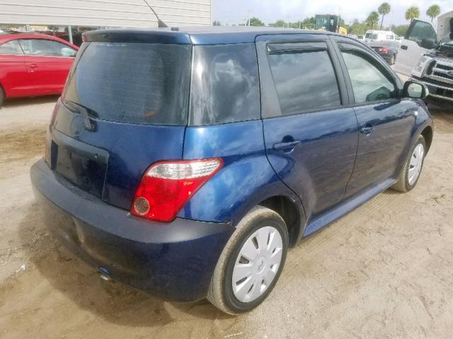 JTKKT624360139883 - 2006 TOYOTA SCION XA BLUE photo 4