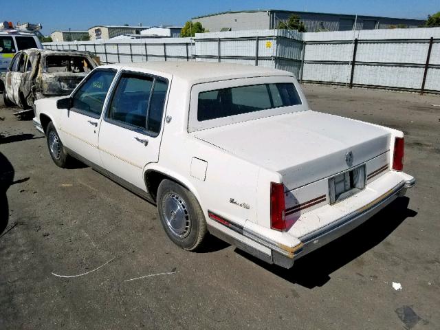 1G6CD5189H4229738 - 1987 CADILLAC DEVILLE WHITE photo 3