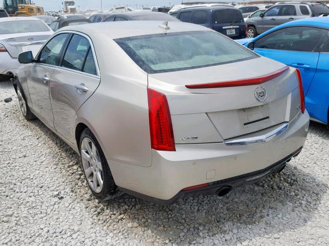 1G6AB5RX1E0101585 - 2014 CADILLAC ATS LUXURY GOLD photo 3