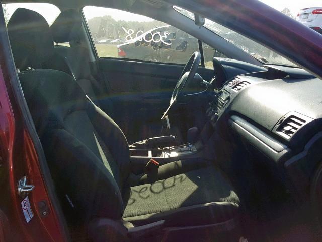 JF1GPAA61D2880824 - 2013 SUBARU IMPREZA RED photo 5