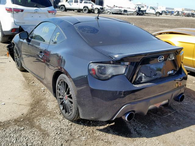 JF1ZNAA16D1721743 - 2013 TOYOTA SCION FR-S BLACK photo 3