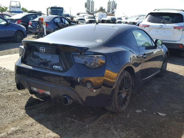 JF1ZNAA16D1721743 - 2013 TOYOTA SCION FR-S BLACK photo 4