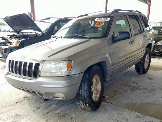 1J4GX58S61C563772 - 2001 JEEP GRAND CHER GRAY photo 2