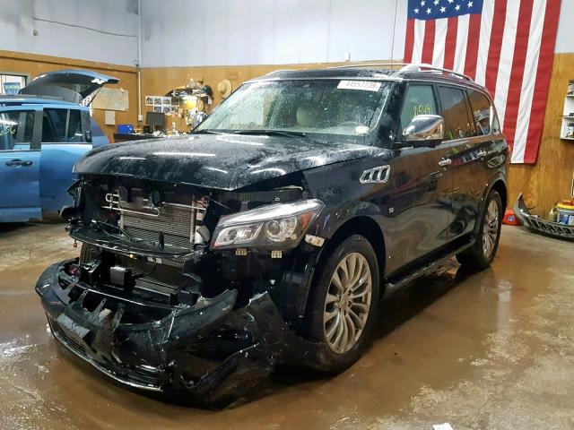 JN8AZ2NE1H9151967 - 2017 INFINITI QX80 BASE BLACK photo 2