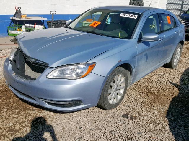 1C3CCBBB4CN153877 - 2012 CHRYSLER 200 TOURIN TEAL photo 2