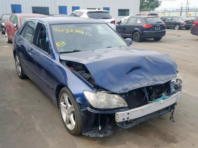 JTHBD192540090533 - 2004 LEXUS IS 300 BLUE photo 1