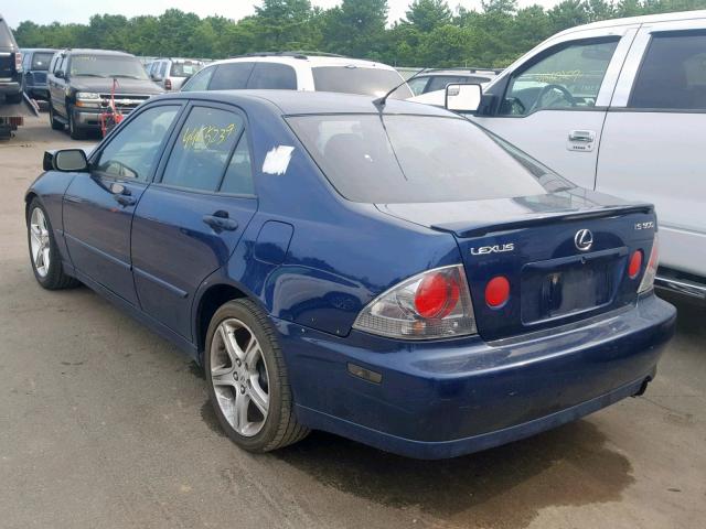 JTHBD192540090533 - 2004 LEXUS IS 300 BLUE photo 3