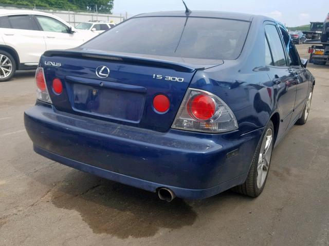 JTHBD192540090533 - 2004 LEXUS IS 300 BLUE photo 4