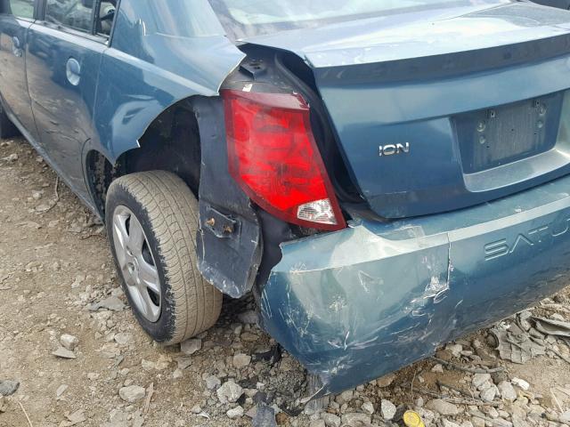 1G8AJ55F07Z180799 - 2007 SATURN ION LEVEL GREEN photo 9