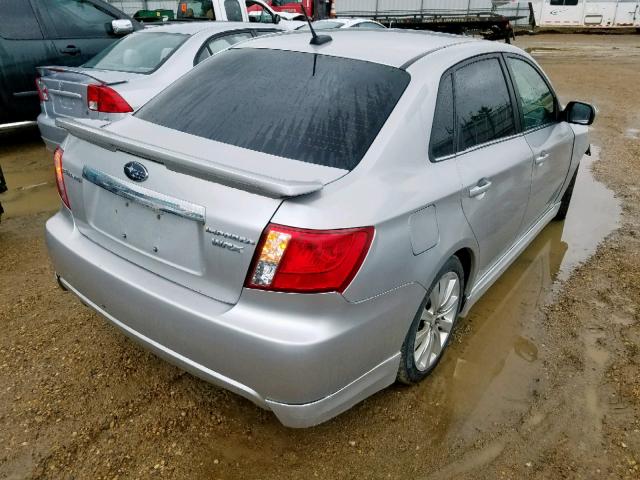 JF1GE75658G509290 - 2008 SUBARU IMPREZA WR SILVER photo 4