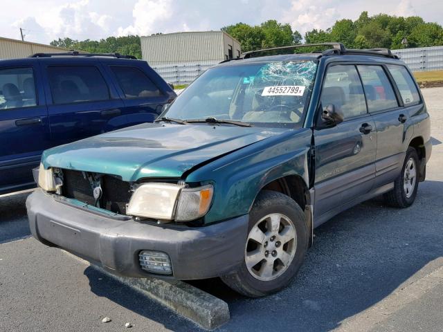 JF1SF63581H722441 - 2001 SUBARU FORESTER L GREEN photo 2