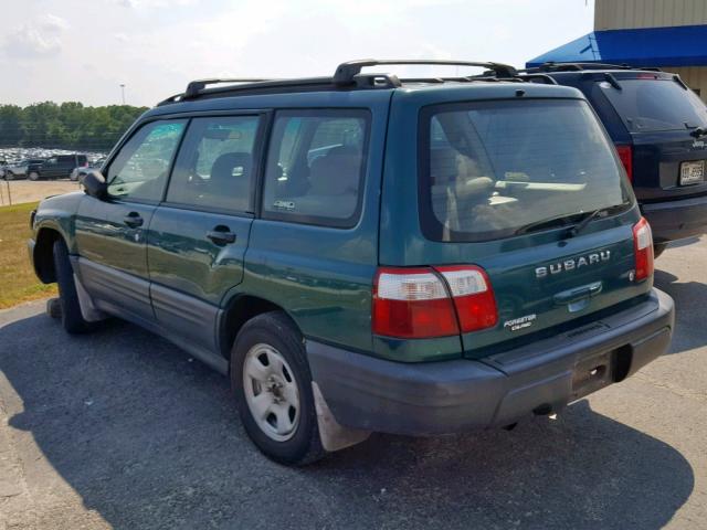 JF1SF63581H722441 - 2001 SUBARU FORESTER L GREEN photo 3