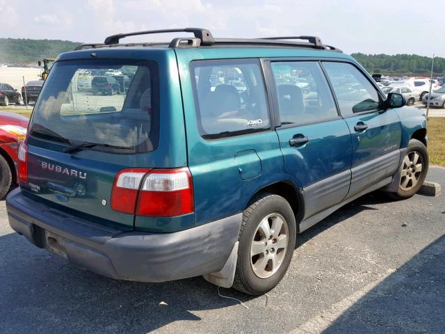 JF1SF63581H722441 - 2001 SUBARU FORESTER L GREEN photo 4