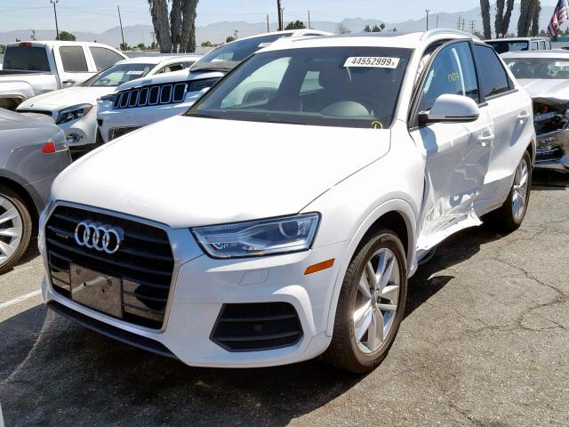 WA1ECCFS1HR012005 - 2017 AUDI Q3 PREMIUM WHITE photo 2