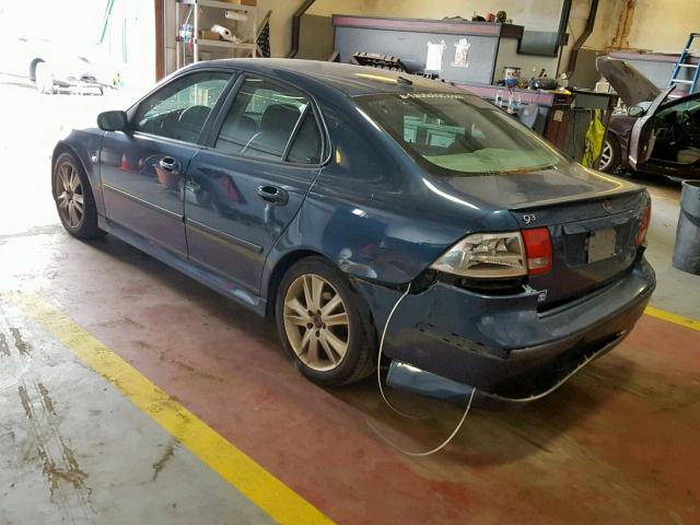 YS3FD49Y271140367 - 2007 SAAB 9-3 2.0T BLUE photo 3