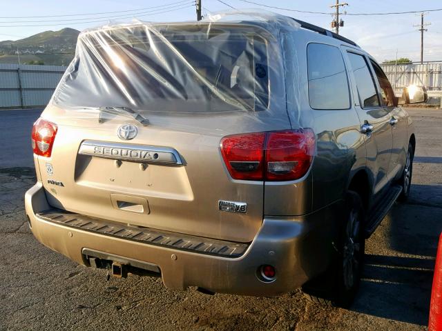 5TDBY68A88S004498 - 2008 TOYOTA SEQUOIA LI GOLD photo 4